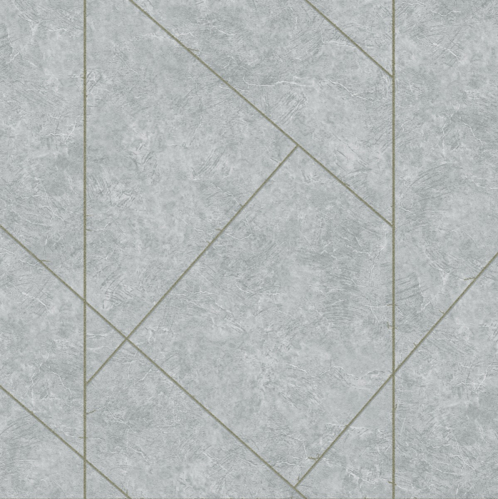 Обои для спальни с геометрическим орнаментом