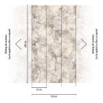 79248-5 Панно AS Creation 159*280, Ветвь бежево-серая