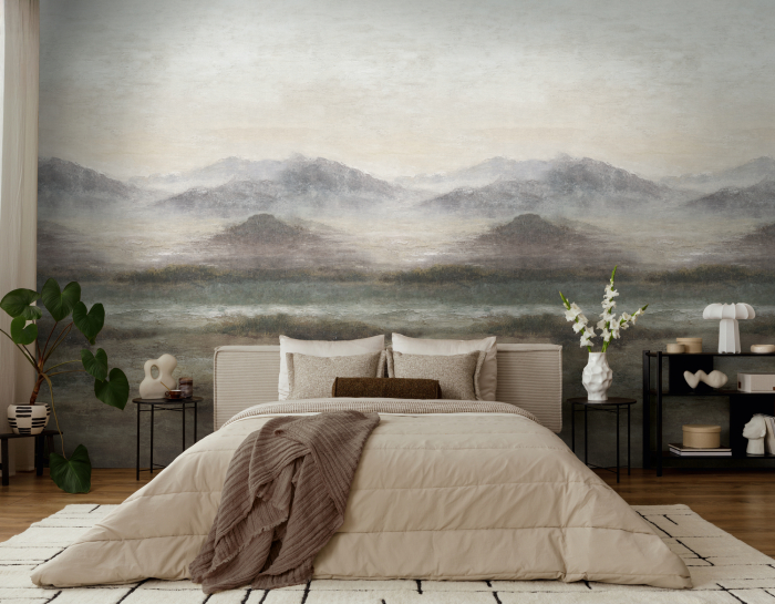 79236-4 Панно AS Creation 159*280, Туманные очертания гор