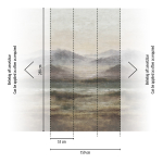 79236-4 Панно AS Creation 159*280, Туманные очертания гор