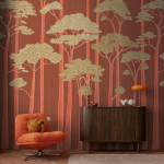 79222-8 Панно AS Creation 371*280, Лесной ритм на красном 79222-8 Панно AS Creation 371*280, Лесной ритм на красном